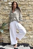 Cala Cushion Cotton Bandana Relaxed Shirt Mocha
